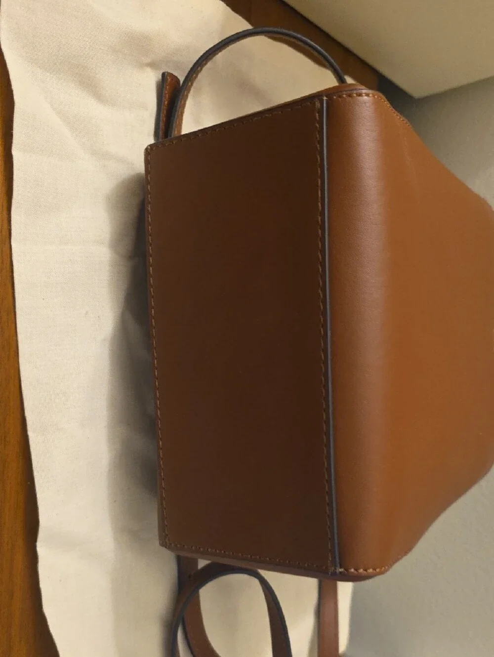Banana Republic Chestnut Brown Leather Top-Handle Men’s Bag
